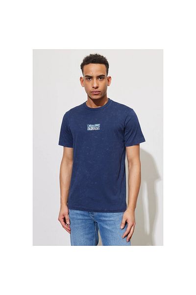 Lee Ανδρικό μπλουζάκι Navy Blue Crew Neck