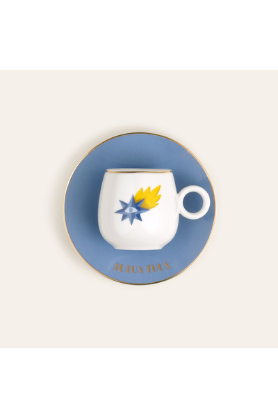 Zsa Zsa Zsu Luohu Porselen Kahve Seti 5x5x6 Cm Beyaz