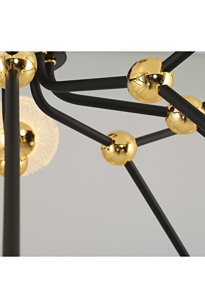 Luna Lighting 4139-16A Spıder 16 Lı Avize Siyah
