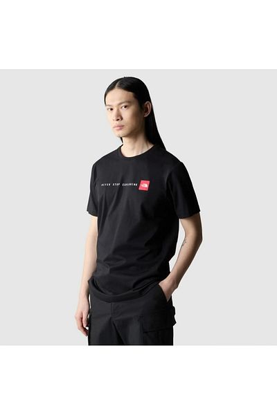 THE NORTH FACE Never Stop Exploring Men's Black Round Neck T-Shirt