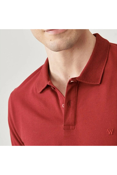 WRANGLER Regular Fit Normal Cut Polo Neck 100% Cotton T-Shirt