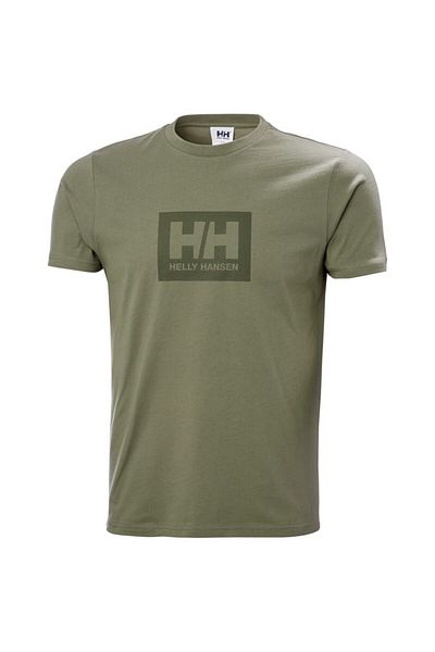 Helly Hansen Ανδρικό μπλουζάκι Box με πράσινη στρογγυλή λαιμόκοψη