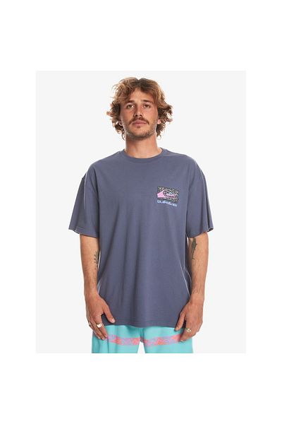 Quiksilver Ανδρικό μπλουζάκι μπλε Casual Spin Cycle - Eqyzt07653-15429