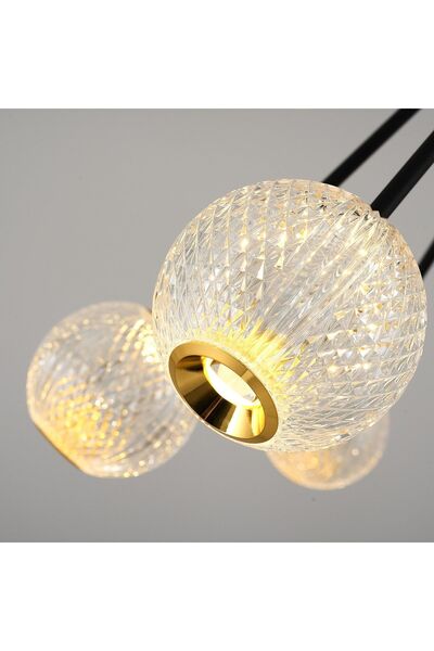 Luna Lighting 4139-16A Spıder 16 Lı Avize Siyah
