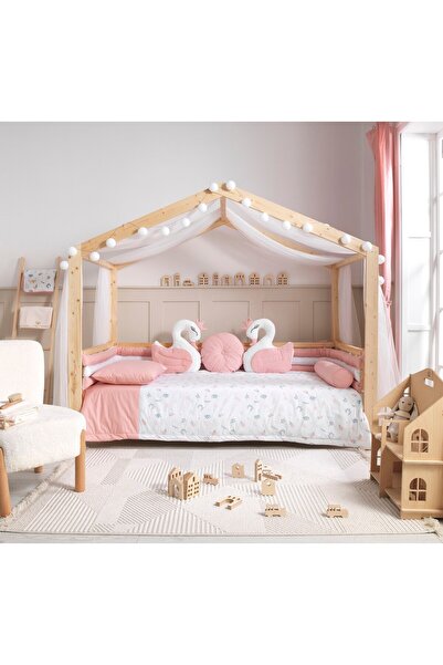 SOFT BABY TEKSTİL مجموعة نوم كاتكات مونتيسوري على شكل زهور