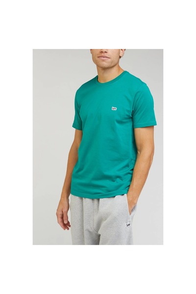 Lee Erkek Yeşil Bisiklet Yaka Tişört