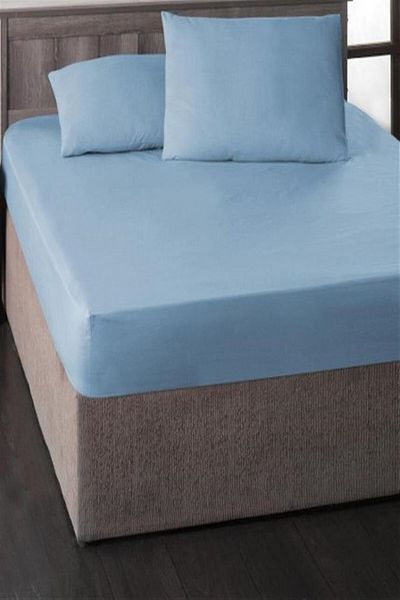 MORE HOME Blue Single Cotton Bag Set - Elastic