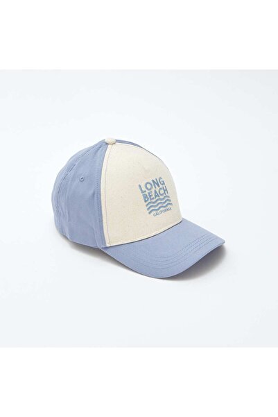 KIABI Embroidered canvas cap BLUE