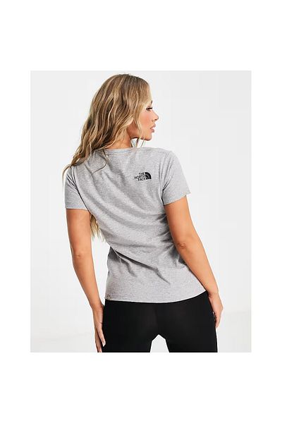THE NORTH FACE Γραφικό γυναικείο μπλουζάκι με γκρι στάμπα με λαιμόκοψη