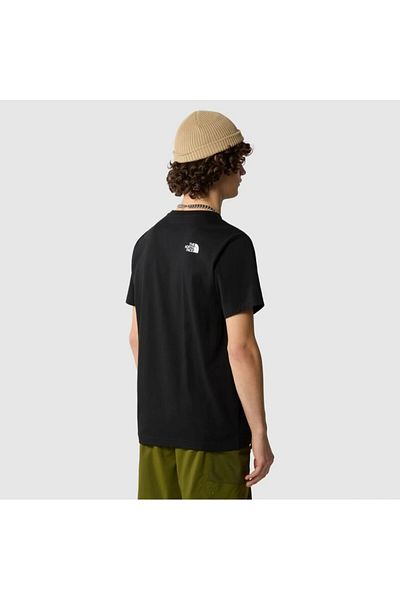 THE NORTH FACE Απλό ανδρικό μπλουζάκι με μαύρο στρογγυλό γιακά