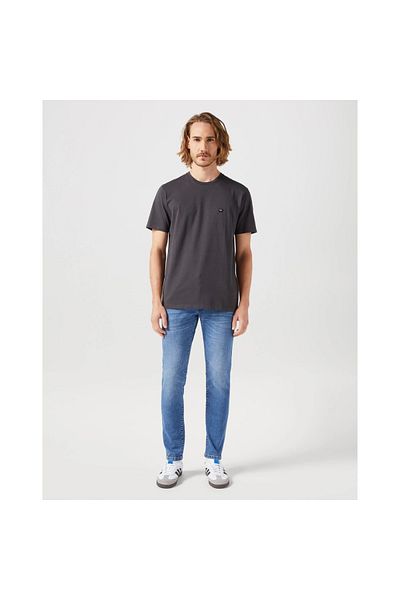 WRANGLER Ανδρικό μπλουζάκι με μαύρη στρογγυλή λαιμόκοψη