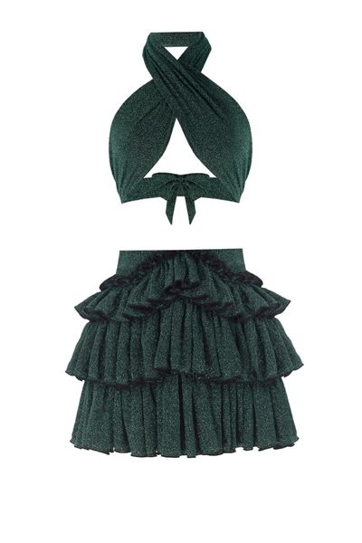 Nur Karaata Bellano 3 In 1 Sparkle Green Set