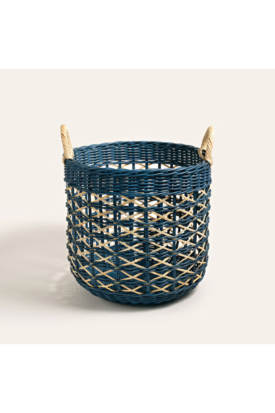 Zsa Zsa Zsu Java Rattan Sepet 39 Cm Lacivert