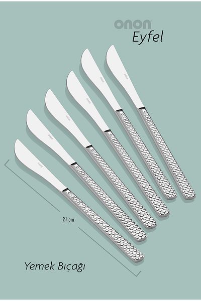 on-on 18/10 6 Eiffel Dinner Knife