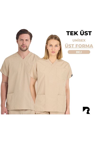 Raven Uniform Uniformă unisex bej din terikoton pentru medic și asistentă, un...