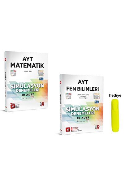3D Yayınları 3D Yayınları AYT Sayısal Matematik Fen Simülasyon Deneme Seti