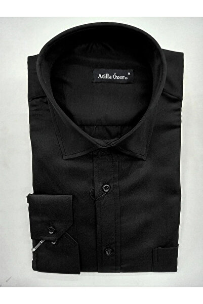 nightblack RAHAT KESİM PARLAK SATEN KISA KOLLU