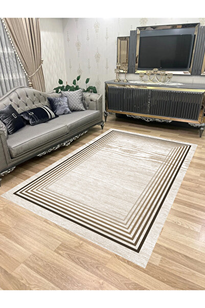 Bordo Halı Yıkanabilir Kaymaz Taban Halı Mutfak Dekor Yolluk Koridor Halısı S...