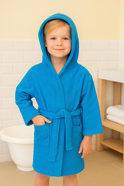 Ender Home Μπουρνούζι με κουκούλα CottonVerse Teen & Kids – 100% βαμβάκι, Unisex