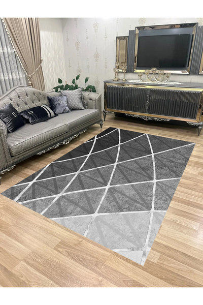 Bordo Halı Yıkanabilir Kaymaz Taban Halı Mutfak Dekor Yolluk Koridor Halısı S...