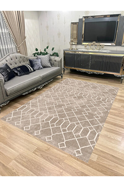 Bordo Halı Yıkanabilir Kaymaz Taban Halı Mutfak Dekor Yolluk Koridor Halısı S...