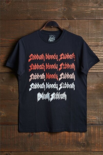 Superfly Black Sabbath Repeat Vintage Washed Black Rock Band T-Shirt