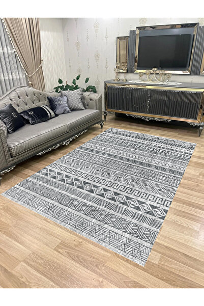 Bordo Halı Yıkanabilir Kaymaz Taban Halı Mutfak Dekor Yolluk Koridor Halısı S...