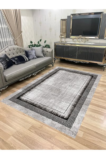 Bordo Halı Yıkanabilir Kaymaz Taban Halı Mutfak Dekor Yolluk Koridor Halısı S...