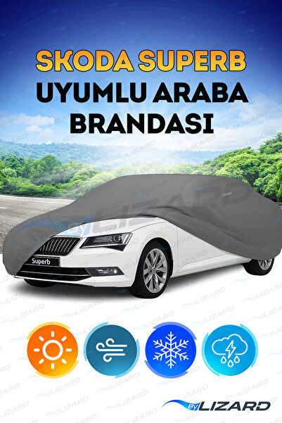 ByLizard Skoda Superb Su Geçirmez Araba Brandası Oto Branda Araba Örtüsü Araç...