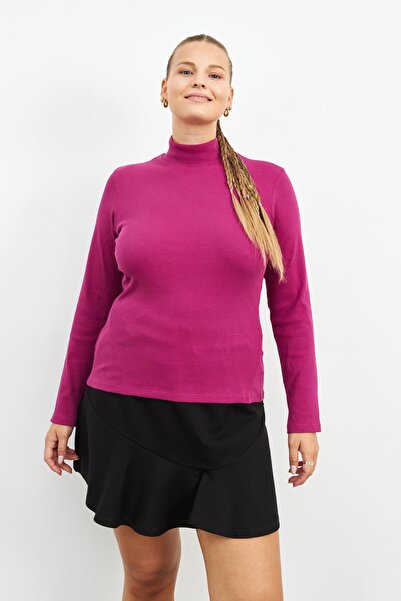 Curly Fuchsia Camisole FISHER COLLAR BLUZ