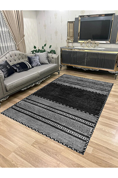 Bordo Halı Yıkanabilir Kaymaz Taban Halı Mutfak Dekor Yolluk Koridor Halısı S...