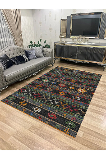 Bordo Halı Yıkanabilir Kaymaz Taban Halı Mutfak Dekor Yolluk Koridor Halısı S...