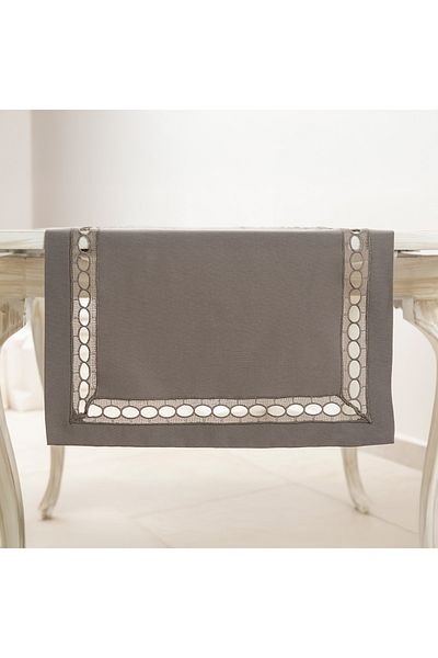 Gül Güler Anthracite Lace Table Tape - Pamina