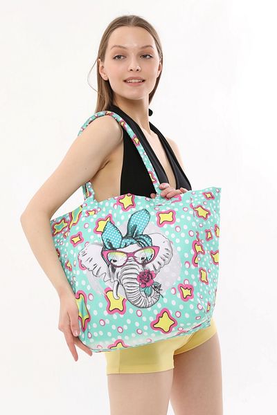 busy bee Плажна чанта Daisy Mint Elephant Lady