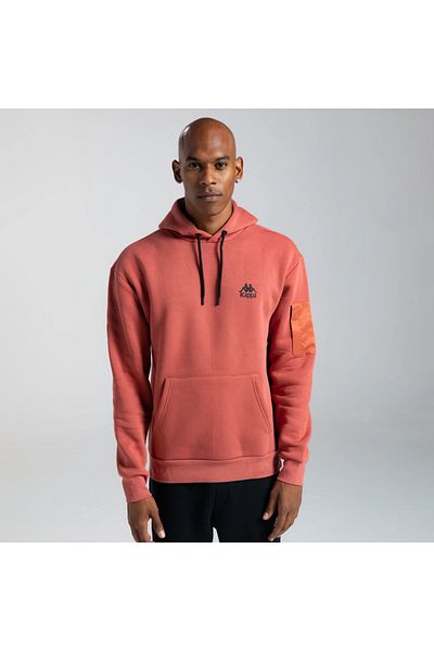 Kappa Authentic Sewa Men's Red Hooded Sweatshirt