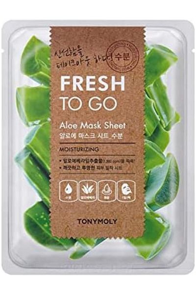 TONYMOLY Fresh To Go Aloe Sheet Mask by Tony Moly, 2 pieces, 20 grams