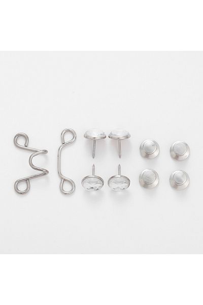 Choice White Rhinestones Adjustable Waist Buckle Extender No Sewing Pant Clips Waist Tightener Button For J