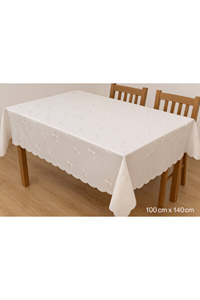 celhome Κομψό τραπεζομάντιλο / κάλυμμα τραπεζιού με κέντημα, 100x140 εκ., κλα...