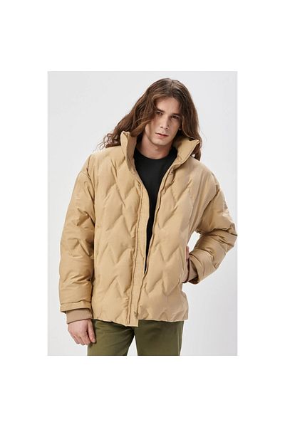 WRANGLER Ανδρικό μπεζ παλτό Puffer