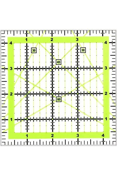 Choice 4.5 Inch Imzay1 Pcs Square Quilting Ruler Patchwork Ruler Fabric Cutting Ruler Acrylic Quilters Rule