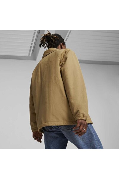 Puma Classics Coach Erkek Bej Klasik Yaka Ceket