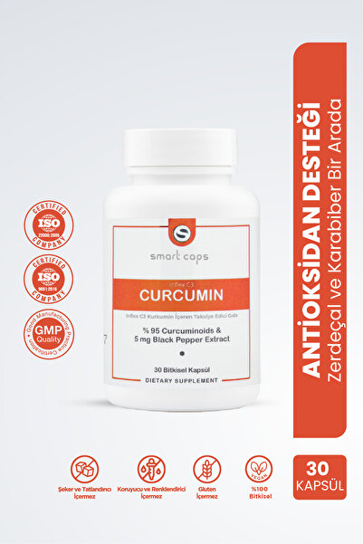 Smartcaps İnflex C3 Kurkumin 30 Kapsül