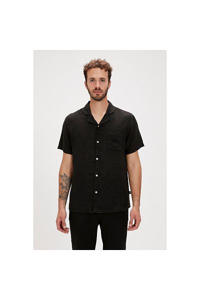 Bad Bear Lyne Men's Black Classic Collar Shirt