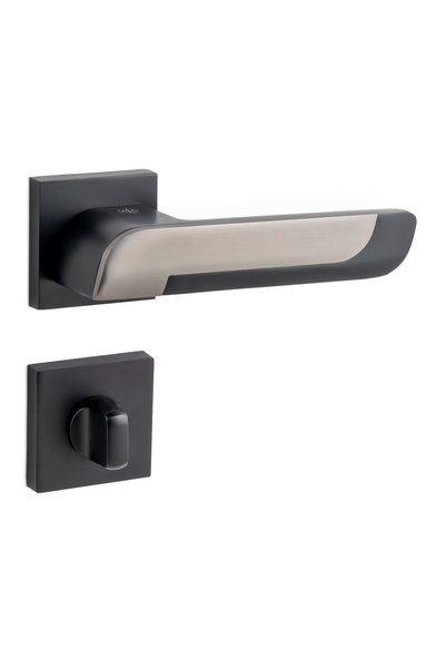 alastore Vega - Room Door Handle Square Rosette Right Left Suitable Interior House Door Handle Handles-A201
