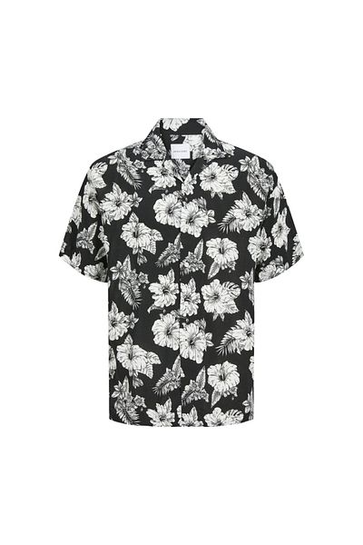 Jack & Jones Мъжка риза с къс ръкав и флорален мотив JACK JONES 12249210