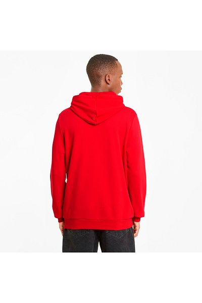 Puma Essential Big Logo Men's Red Hooded Sweatshirt