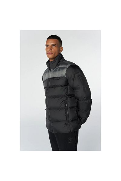 hummel Ανδρικό παλτό μαύρο 940216-2001 Hmltımothy Zip Coat