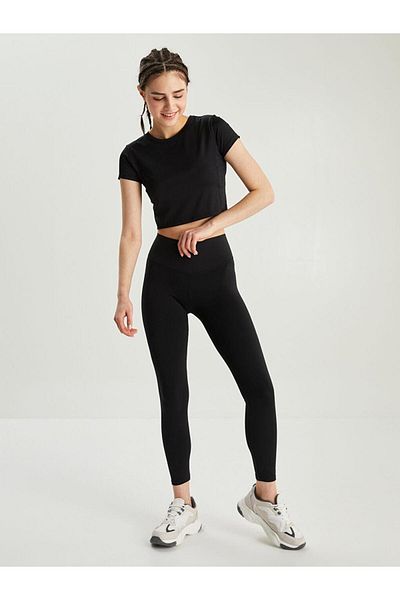 LC Waikiki Adın Leggings drepte cu talie elastică (S2)