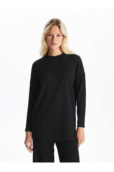 LC Waikiki LCW Modest - Stand Collar Long Sleeve Women's Tunic
