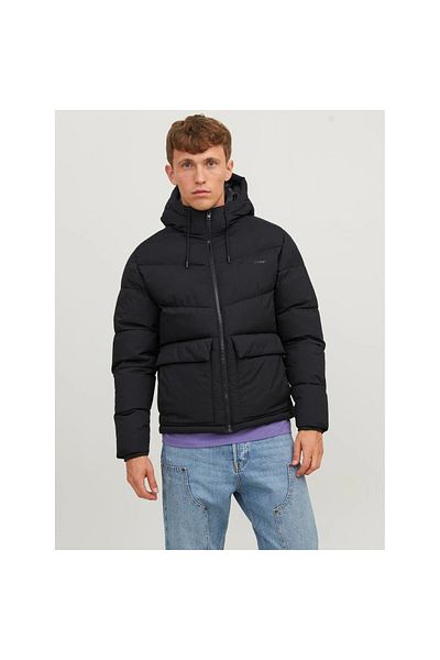 Jack & Jones Jack&jones Vesterbro Puffer Sn Men's Black Hooded Coat